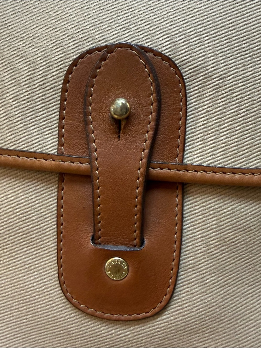 GHURKA Gearpack #4 Vintage 1993 Canvas & Leather Crossbody - Picture 4 of 6